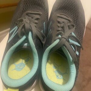 New Balance Gray and Teal Sneakers